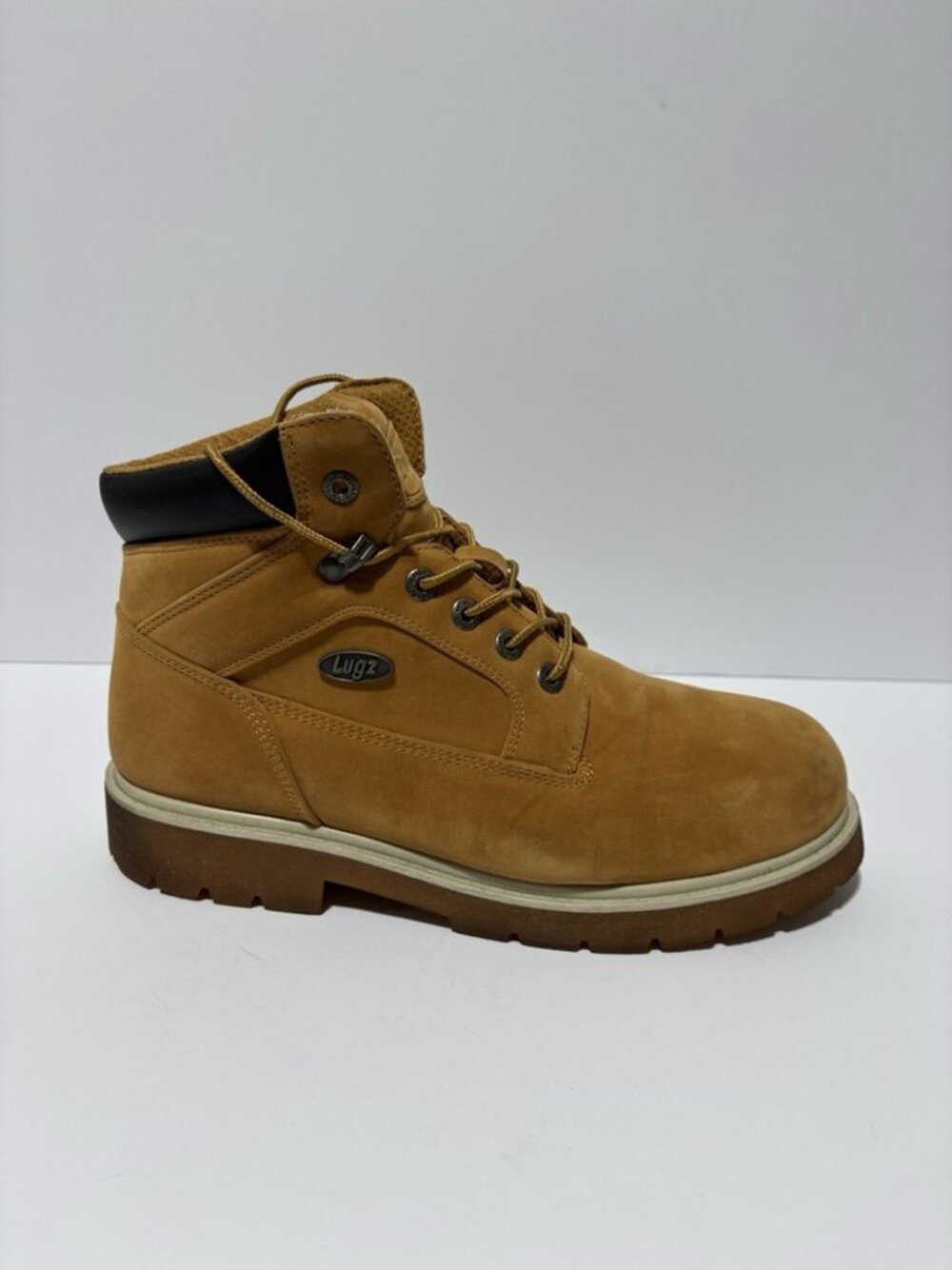 Lugz Men’s Mortar Wheat Steel Toe Boots, Size 10.5 D